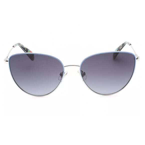 Kate Spade HAILEY/G/S 0DOH Palladium Blue / Dark Gray Tinted Lens Sunglasses